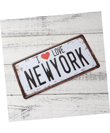 Cabilock Iron Sign Painting Decorative Bar Metal Vintage Signs Love Sign for Car Coffee Home Painting Simple York Iron - Buy Online on GoSupps.com