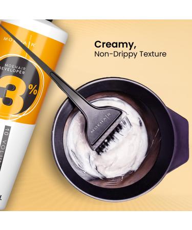 MOEHAIR 3% Hydrogen Peroxide Hair Color Developer | 10 Volume Creme Developer - Paraben-Free Peach Fragrance - 32 Fl Oz for Hair Coloring & Bleaching - Buy Online on GoSupps.com