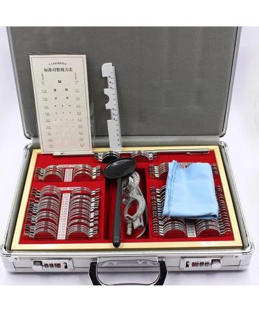 104 Piece Optical Trial Lens Frame Set Eye Test Glasses Optometry Optical Lens Set Metal Rim Aluminum Optical Trial Eye Optometry Lens Kit Case for Eye Hospital Vision Test - Buy Online on GoSupps.com