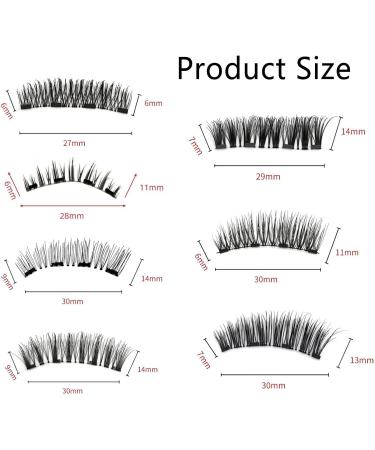 GeRRiT Magnetic Eyelashes Reusable Magnetic Eyelashes Magnetic Fake Eyelashes with Applicator 3D Magnetic False Eyelashes No Glue Natural Look KS01-4 - Buy Online on GoSupps.com