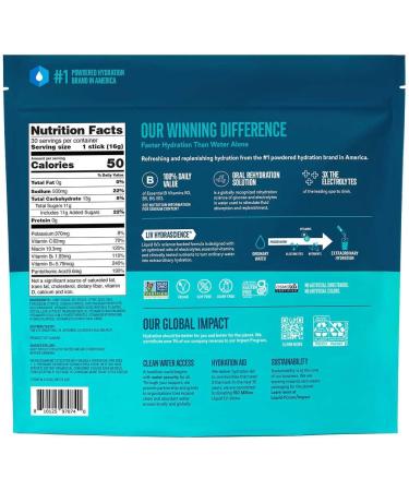 Liquid IV Hydration Multiplier Drink Mix 30 Count - Firecracker Flavor - 30 Total Individual Stick Packets - 480 Grams - Buy Online on GoSupps.com