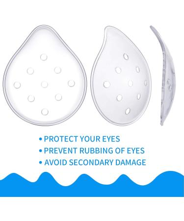 4 Pcs Transparent Eye Coverings - Ventilated Plastic Eye Protection for Men & Women | Breathable Eye Care Supplies to Prevent Sand & Gravel - Buy Online on GoSupps.com