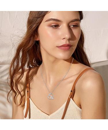 Chenghong 925 Sterling Silver Dog Chain Necklace with Crystals - Perfect Gift for Dog Lovers & Labrador Owners - Buy Online on GoSupps.com