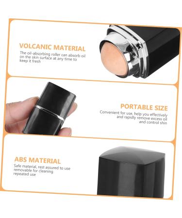Beavorty 3 Pcs Facial Oil Absorbing Ball Face Cleaning Tools Makeup Gadgets Face Tools for Skincare Portable Oily Skin Control Roller Face Cleaning Massager Oil- Absorbing Tool Cleaner Abs 5x2.8cmx3pcs Blackx3pcs - Buy Online on GoSupps.com