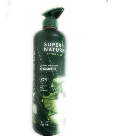 Super Nature Potent Aloe Gentle Moisture Shampoo 30 oz - Ideal for All Hair Types - Nourishing & Moisturizing Formula - International Shipping Available - Buy Online on GoSupps.com