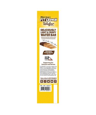 FITCRUNCH Wafer Protein Bars by Robert Irvine | 16g Protein 3g Sugar - 18 Chocolate Peanut Butter Bars | Buy Internationally - Buy Online on GoSupps.com