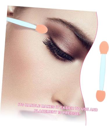 Gogogmee 100pcs Double Ended Eyeshadow Brush Makeup Tool Cosmetic Applicator Eyeshadow Stick Cosmetic Tool Double-sides Eye Brush Makeup Brush Sponge Brush Latex Sponge 6.5x1.3cm Blue - Buy Online on GoSupps.com