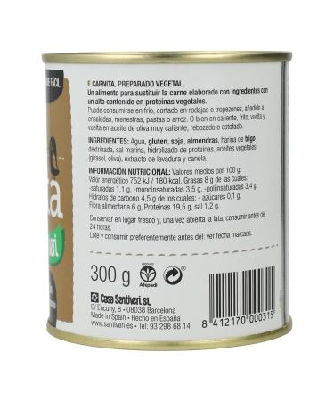 Santiveri Natural Carnita Protein Food - 300g | High-Quality Natural Protein for Healthy Living - International Shipping Available - Buy Online on GoSupps.com
