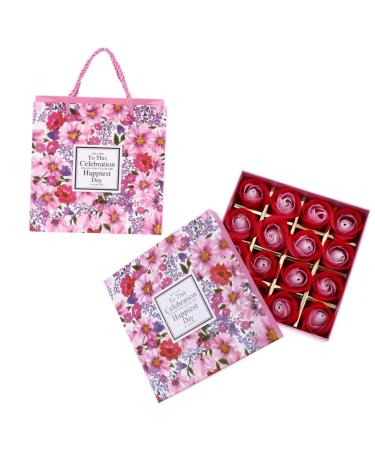 FOMIYES 2 Boxes Rose Soap Scented Soap Artificial Rose Body Soap Plant Essential Oil Soap Mom Birthdays Artificial Rose Christmas Box Wedding Mother