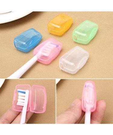 10 Pack Toothbrush Head Covers - Portable Hygiene Anti-Bacterial Protective Caps | Anti-Dust & Travel-Friendly Mixed Colors - Buy Online on GoSupps.com