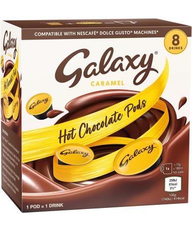 Galaxy Hot Chocolate Pods Bundle - 48 Dolce Gusto Compatible Capsules | Includes Galaxy Hot Chocolate, Caramel, and Orange Flavors - 40 Count Pack - Buy Online on GoSupps.com