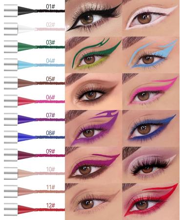  Lestpola Eyeliner Waterproof Matte Pink Smooth Kohl Pencils Quick Drying Anti-Wipe Gel Cream Long Lasting High Pigmentation Eyeliner Eyeliner Eyeshadow Makeup Gift for - Buy Online on GoSupps.com