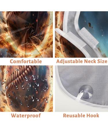 Sport Burning Ball Beard Bib Apron | Beard Hair Catcher for Men | Perfect Gift for Father's Day Anniversaries & Christmas | Includes 2 Suction Cups - Buy Online on GoSupps.com