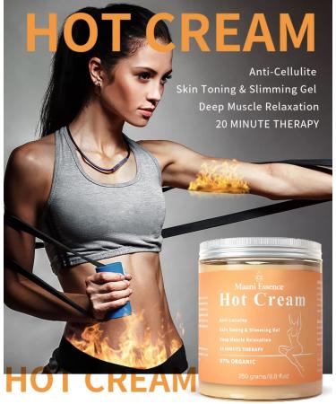 Fat Burning Slimming Cream - Best Anti-Cellulite & Skin Firming Gel for Weight Loss & Deep Muscle Relaxation - Buy Online on GoSupps.com