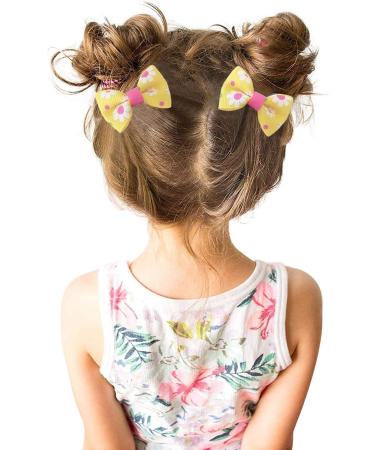 20Pcs Mini Baby Hair Clips - Boutique Grosgrain Ribbon Bows for Girls - Buy Online on GoSupps.com