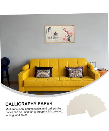VILLFUL Writing Paper 10 sheets Writing Multi-use Vintage Rice Drawing B Calligraphy Convenient Multi-functional Half Can As Shown 0.1X30X50CM - Buy Online on GoSupps.com