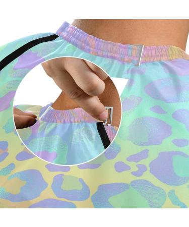 Buy Waterproof Barber Cape - Rainbow Leopard Print Cheetah Haircut Bib for Men & Women | Unisex Hair Cutting Cape Online - Buy Online on GoSupps.com