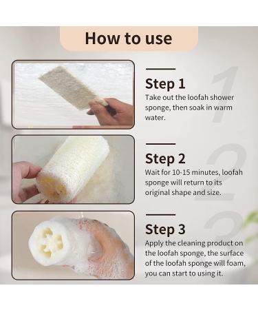 Buy 6 Pack Natural Luffa Sponge - 10cm Exfoliating Cucumbers for Skin Care Bath & Shower Peeling - Eco-Friendly Body & Kitchen Sponge - Buy Online on GoSupps.com