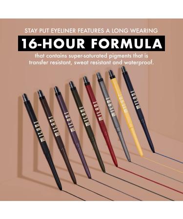Milani Stay Put Eyeliner in Moss Boss - 0.01 Ounce | Cruelty-Free Self-Sharpening Eye Pencil - Buy Online on GoSupps.com