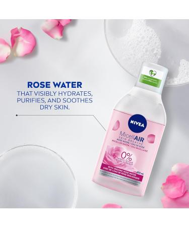 NIVEA MicellAIR Rose Micellar Water | Cleanser & Make-up Remover 400mL Rose Water - Buy Online on GoSupps.com