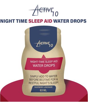 Night Time Sleep Aid Water Drops - Cherry Juice & Natural Ingredients for Restful Sleep - 2.13 Fl Oz - Buy Online on GoSupps.com