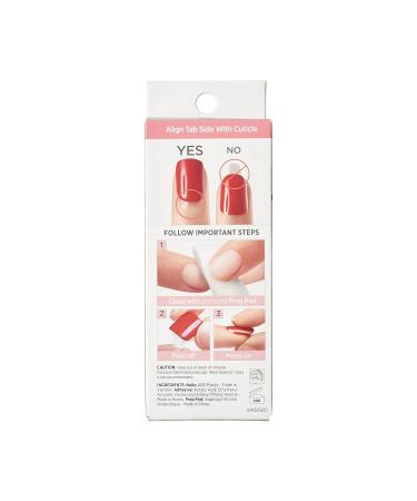 KISS imPRESS No Glue Mani Press On Nails - My Worth Design - White Short Squoval - 30 Nails & Accessories for Perfect Manicure - Buy Online on GoSupps.com