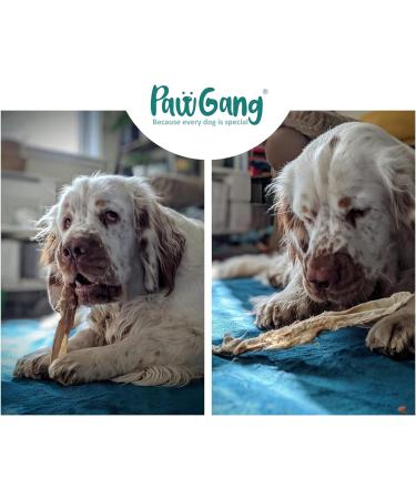 PawGang Rabbit Ears with Fur 200g - 100% Natural EU Sourced Dog Treats - Tasty & Healthy Chews for Dogs of All Sizes - Grain-Free & Hypoallergenic - Buy Online on GoSupps.com