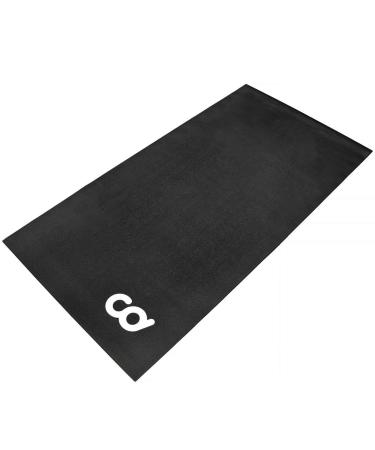 CyclingDeal Bike Bicycle Trainer Floor Mat - Suits Ergo Mag Fluid for Indoor Cycles Stepper Compatible with Indoor Bikes - Floor Thick Mats for Exercise Equipment - Gym Flooring 30" x 60" Soft