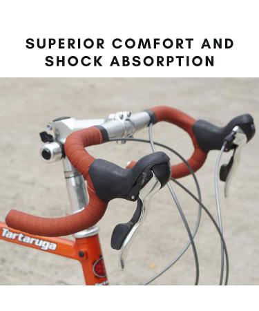 Vincita Comfort Road Bike Handlebar Tape - Pu and Eva Material - Shock Absorbing - Brick Color - Buy Online on GoSupps.com