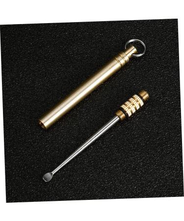 Titanium Alloy Ear Digger Spoon - Portable Ear Wax Cleaner & Removable Spoon - Buy Online on GoSupps.com