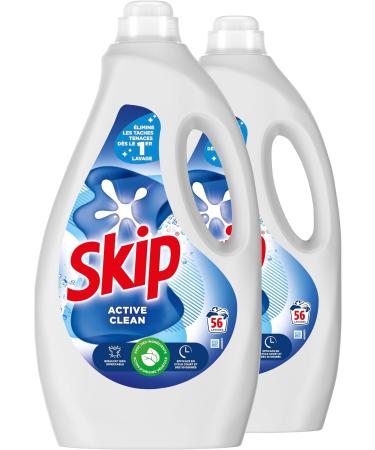 Skip Active Clean Liquid Laundry Detergent 2x56 Washes - Buy Online on GoSupps.com