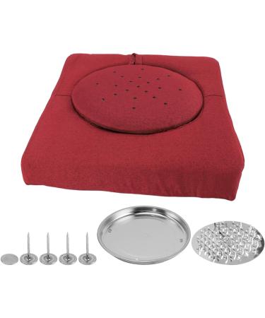 Moxibustion Cushion Set - Temperature Adjustable Anti-Brewing Linen-Sponge Easy to Clean Multi-Functional Stool in Red - Buy Online on GoSupps.com