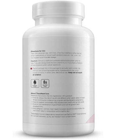 TheraNatal Core Preconception Prenatal Vitamin & Mineral Supplement (90 Day Supply) | Core Nutrients for Women Before Conception - Buy Online on GoSupps.com