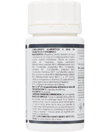 Equisalud MICROBIOTA MEGAFLORA SENIOR 60cap is a dietary supplement in easytoswallow capsules When used consistently it supports normal body functions The package contains 60 capsules Id - Buy Online on GoSupps.com