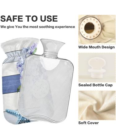 Buy Naanle 2L Hot Water Bottle - Hortanges Flower Transparent Design for Bed Hand & Feet Warmer | Pain Relief Hot & Cold Solution - Buy Online on GoSupps.com