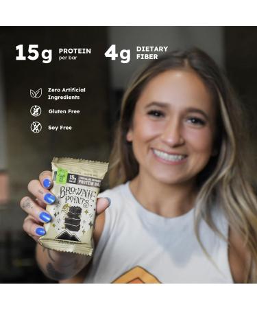 Earth Fed Muscle Brownie Points Chocolate Brownie Grass Fed Whey Protein Bars | 15g Protein Snack | Gluten Free Non-GMO All-Natural Clean Energy | 2.12 oz Bars (10 Count) - Buy Online on GoSupps.com