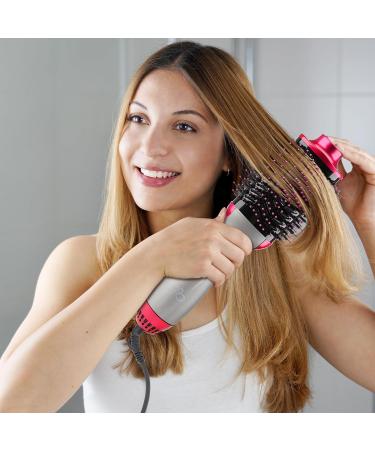 Buy NewWay 1000W Hot Air Brush - Safe & Stylish Hair Drying Volumizing with Overheating Protection - ALCI Plug - International Shipping Available - Buy Online on GoSupps.com