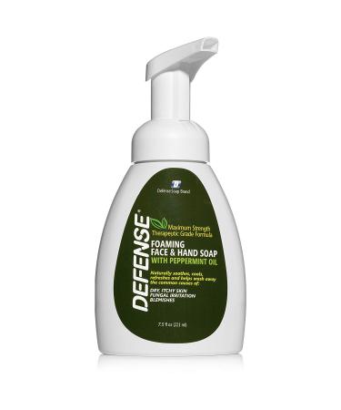 Defense Foaming Peppermint Soap with Tea Tree, Eucalyptus, Jojoba, Aloe Vera - 7.5 Fl Oz - Buy Online on GoSupps.com