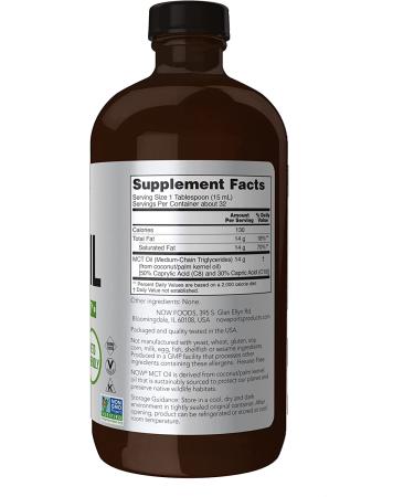 Now Foods Sports MCT Oil Unflavored 16 fl oz - Boost Energy & Performance - Buy Online on GoSupps.com