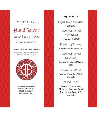 Gourmet Holiday Nuts Gift Basket - 6 Varieties of Roasted and Candied Nuts - 28.5oz Tray - Food Gift - Buy Online on GoSupps.com