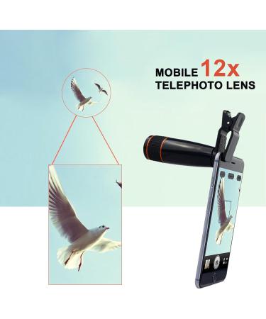 Apexel 12x Optical Zoom Telephoto Lens for iPhone 6 - White | Hard Case Included - Buy Online on GoSupps.com