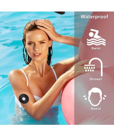 Waterproof Freestyle Libre 3 Sensor Covers (20-Pack) - CGM Adhesive Patches for Continuous Glucose Monitor Protection - Black - Buy Online on GoSupps.com