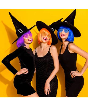 KUUQA 16 Piece Party Wigs & Sunglasses Set - Neon Bob Wigs, Sunglasses Pack for Bachelorette, Halloween & Neon Parties - 8 Colors - Buy Online on GoSupps.com