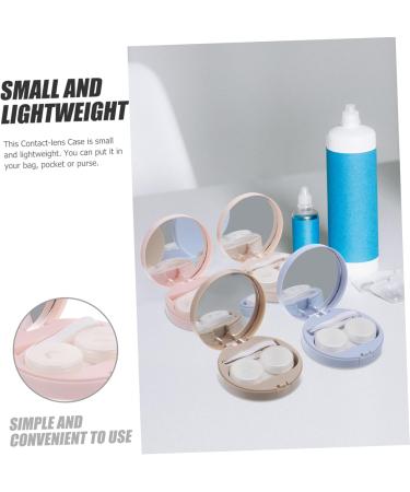 Homsfou 4-Piece Contact Lens Carrier Bag - Practical Organizer with Decorative Box & Lens Insert Remover - Portable & Stylish for Travel - Buy Online on GoSupps.com
