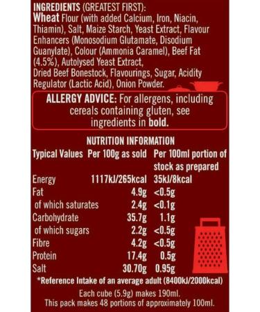 OXO 24 Beef Stock Cubes 142g - Made with Authentic Meat Juices - Pack of 1 - Buy Online on GoSupps.com