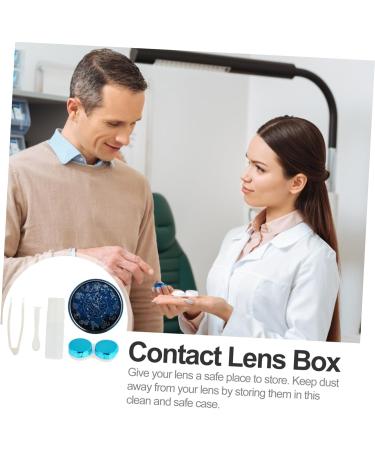 Healvian 3-St Contact Lens Container - Blue Organizer Kit for Eye Care & Lensing Tools - Portable Storage Solution for Contact Lenses - Buy Online on GoSupps.com