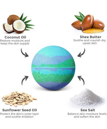 Daisy Encens Mermaid Princess Kids Bath Bombs - Fun & Nourishing Fizzies with Toys & Essential Oils - Gift Set for Girls - All-Natural Bubble Bath - Buy Online on GoSupps.com