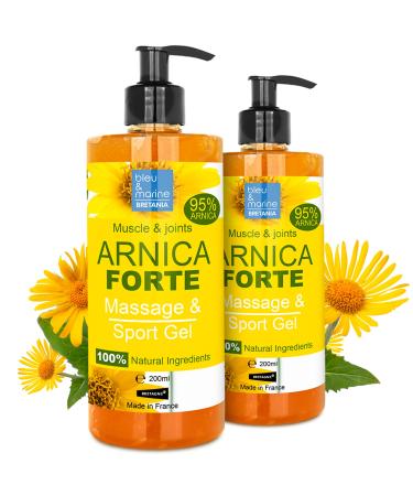Arnika Gel Forte 90% known balm for muscles and joints.Miracle Sports Gel in preparation and aftercare before training 100% naturally Arnika cream - 2 x 200 ml.