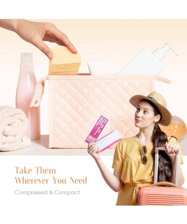 Compressed Flower-Shaped Facial Sponges - Yellow Exfoliating Sponges for Beauticians | International Shipping - Buy Online on GoSupps.com