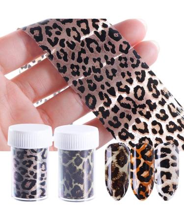 Beaupretty Nail Foil Transfer Sticker Leopard Print Nail Art Wrap Nail Adhesive Stickers for DIY Christmas 8Bottle(Mixed Color) Girl Stickers - Buy Online on GoSupps.com